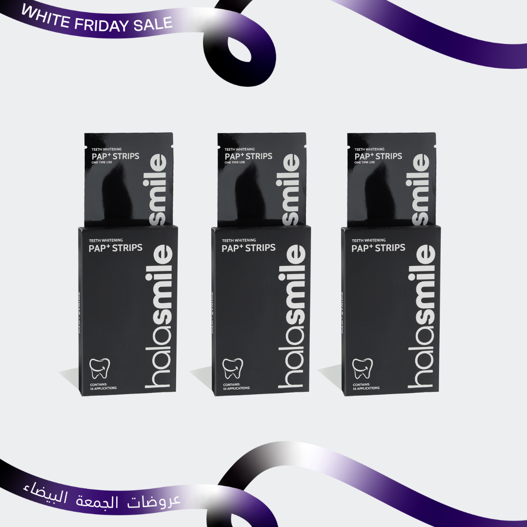 باقة ٣ - لصقات تبييض الأسنان